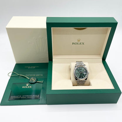 プレオウンド ロレックス デイトジャスト 126334 ミントグリーン ジュビリーブレス 41mm