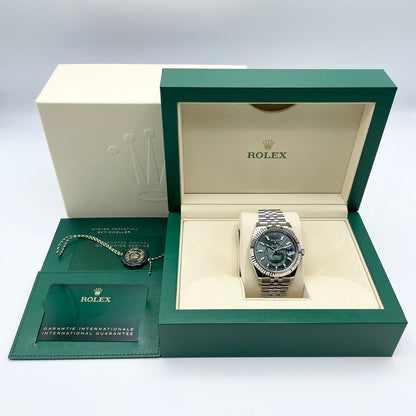 プレオウンド ロレックス スカイドゥエラー 336934 ミントグリーン ジュビリーブレス 42mm