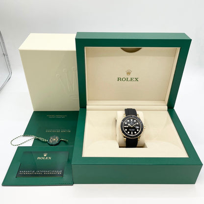 Rolex Yachtmaster 226658 Black Black Rubber Belt Yellow Gold 42mm