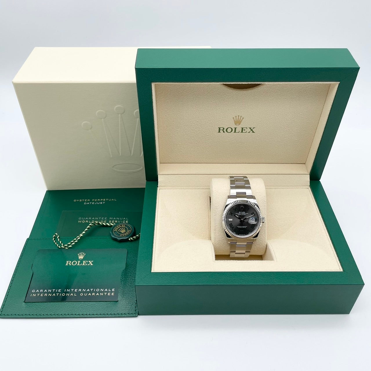 プレオウンド ロレックス デイトジャスト 126234 スレートローマン オイスターブレス 36mm