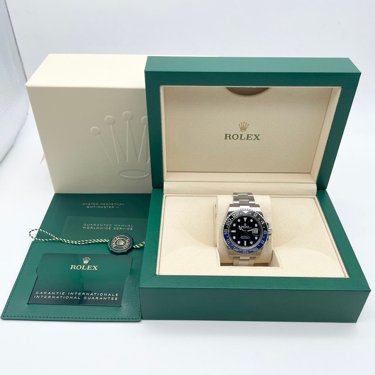 롤렉스 GMT 마스터 II 126710BLNR 굴 팔찌 검은 배트맨 40mm