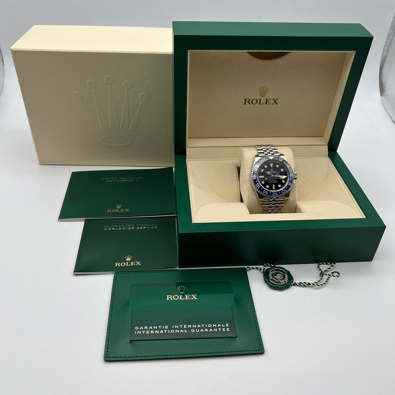 롤렉스 GMT 마스터 II 126710BLNR 배트맨 40mm 스테인리스 스틸 희년 팔찌