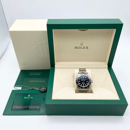 사전 소유 롤렉스 바다 거주자 심해 136660 D 블루 굴 팔찌 44mm