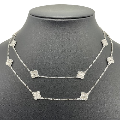 二手Van Cleef＆Arpels Alhambra长项链VCAR085A00白金