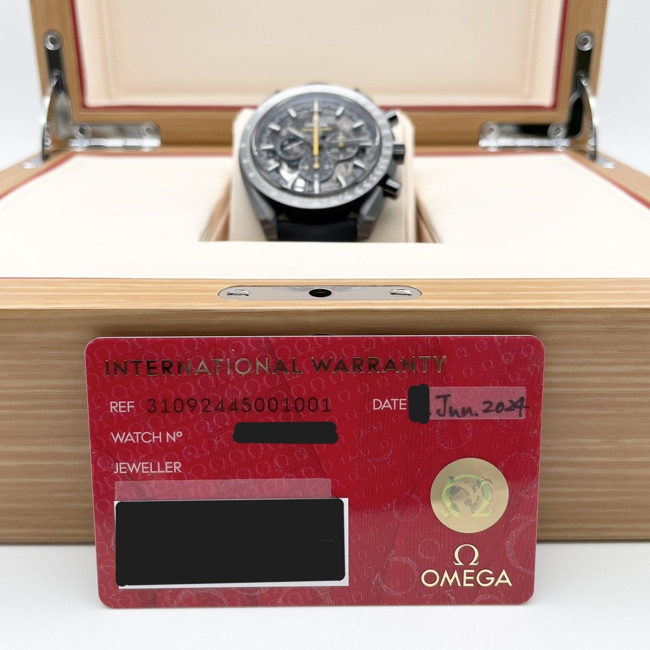 Pre-Owned Omega Speedmaster 310.92.44.50.01.001 Skeleton Black Ceramic 44mm