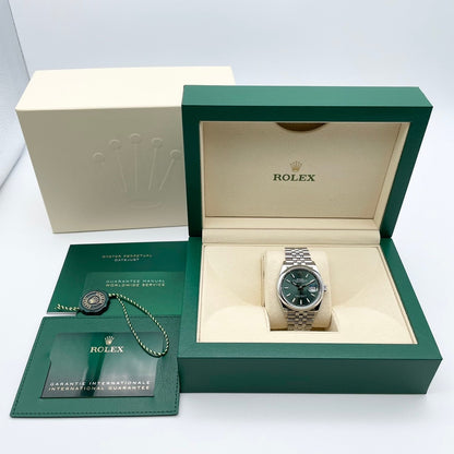 プレオウンド ロレックス デイトジャスト 126200  ミントグリーン ジュビリーブレス 36mm