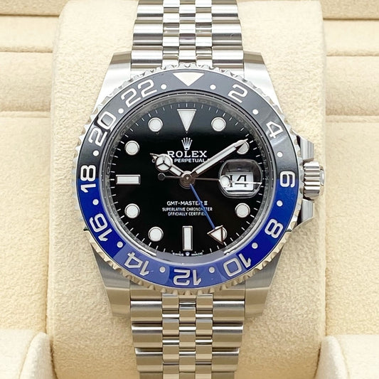 롤렉스 GMT 마스터 II 126710BLNR Jubilee 팔찌 검은 배트맨 40mm