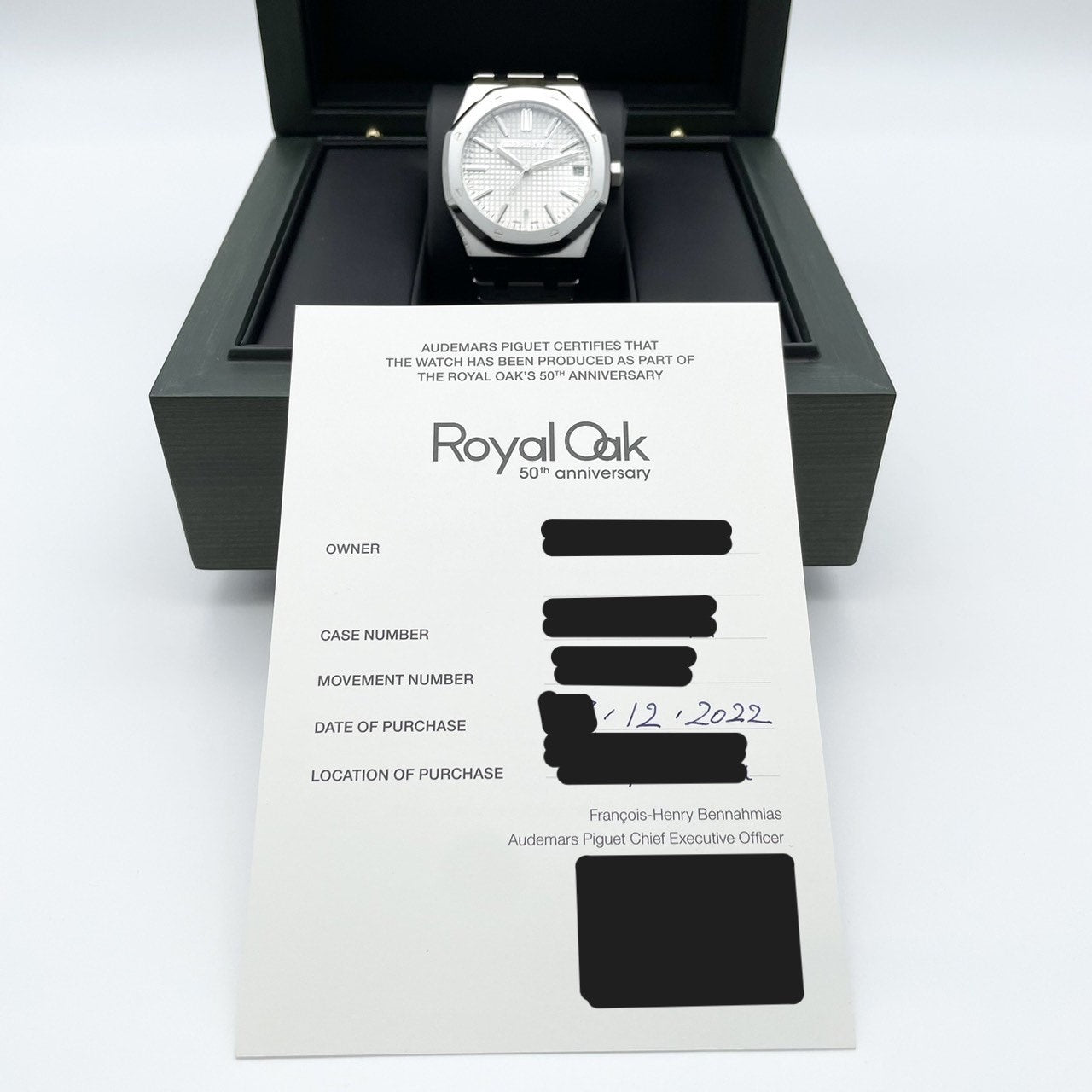 [50 주년 기념 로터 장착 모델] Audemars Piguet Royal Oak 15510st.oo.1320st.03 Silver 41mm