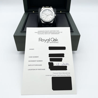 [50 주년 기념 로터 장착 모델] Audemars Piguet Royal Oak 15510st.oo.1320st.03 Silver 41mm