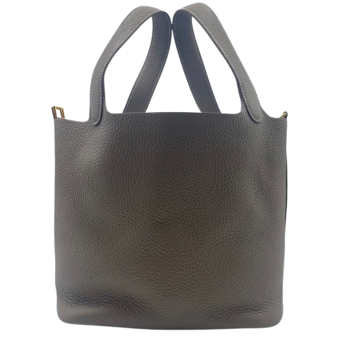 Hermes Picotin Lock MM Etoupe Torillon Clemence Gold 하드웨어 W 새