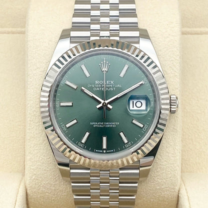 プレオウンド ロレックス デイトジャスト 126334 ミントグリーン ジュビリーブレス 41mm