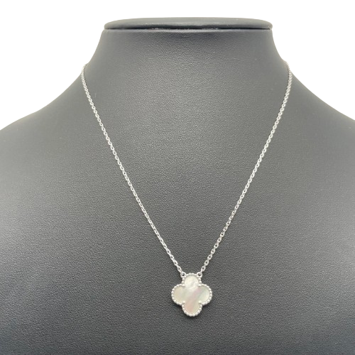 사전 소유 Van Cleef & Arpels Vintage Alhambra Necklace VCARF48700 진주 화이트 골드의 어머니