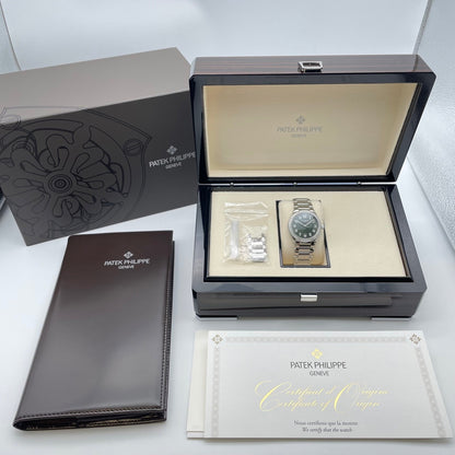 二手Patek Philippe二十〜4 7300/1200A-011橄榄绿色Soleil不锈钢36mm