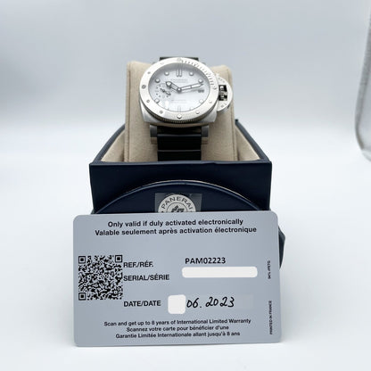 プレオウンド パネライ サブマーシブル PAM02223 ホワイト 42mm