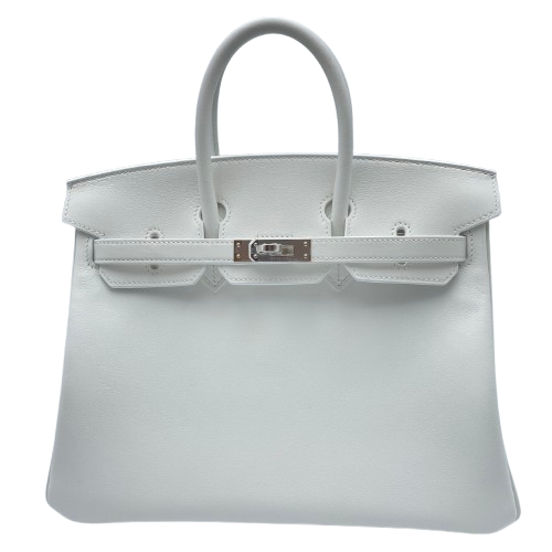 Hermes Birkin 25 New White Swift Silver Metal Fittings W 새로