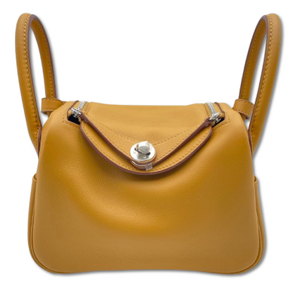 プレオウンド エルメス リンディ ミニ セサミ/セレクテ スイフト シルバー金具 B刻印