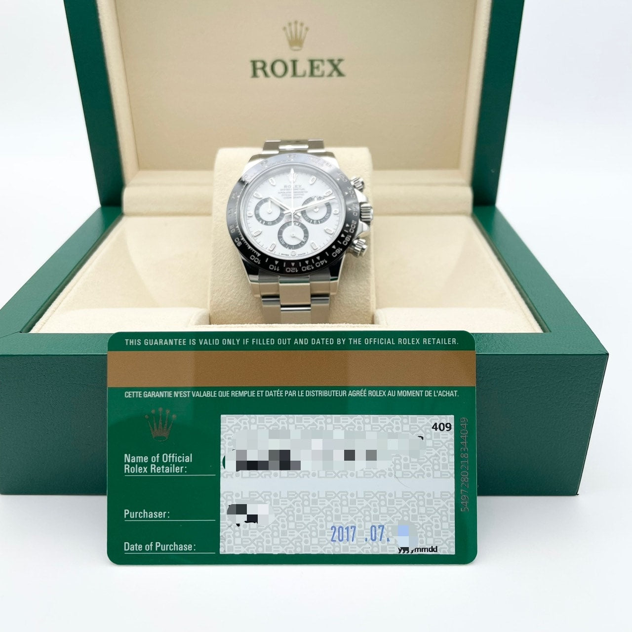 ロレックス デイトナ 116500LN ホワイト オイスターブレスレット 40mm