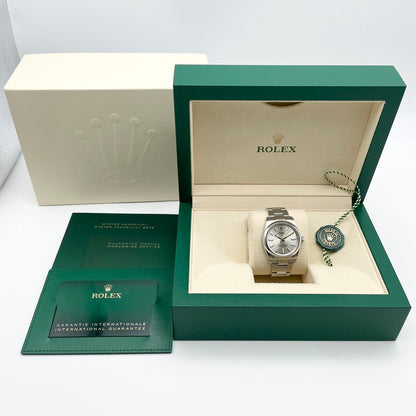 劳力士牡蛎永久124200银色牡蛎手链34mm
