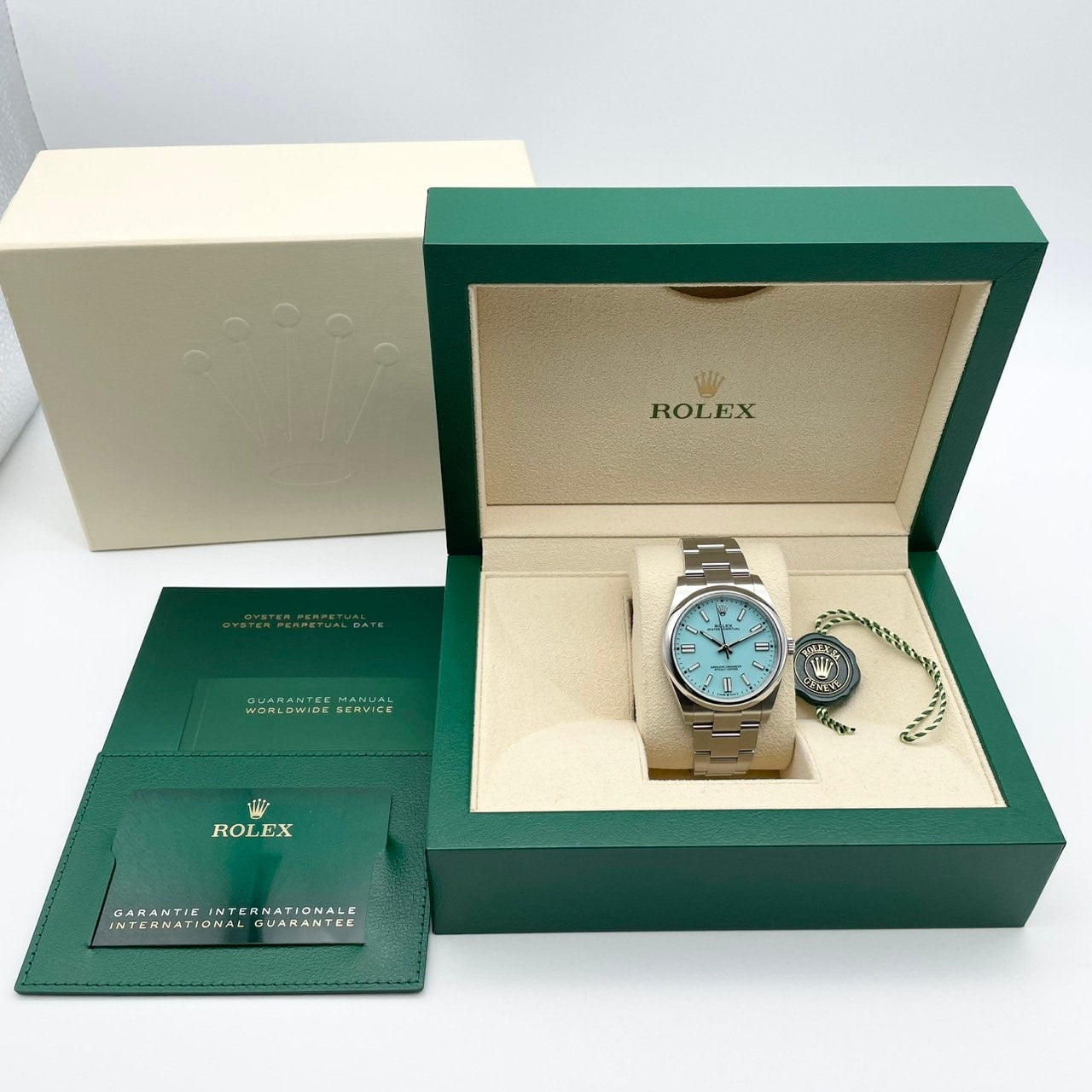 プレオウンド ロレックス オイスターパーペチュアル 124300 ターコイズブルー ステンレスチール 41mm