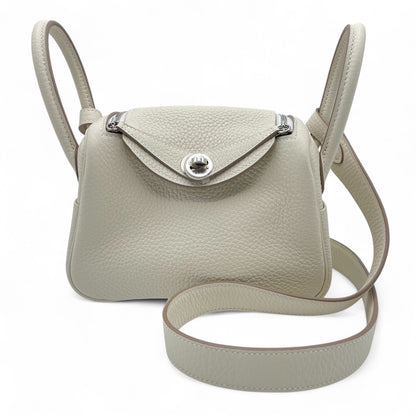 중고 에르메스 린디 미니 20 클렛 토리옹 클레멘스 실버 하드웨어 K 스탬프