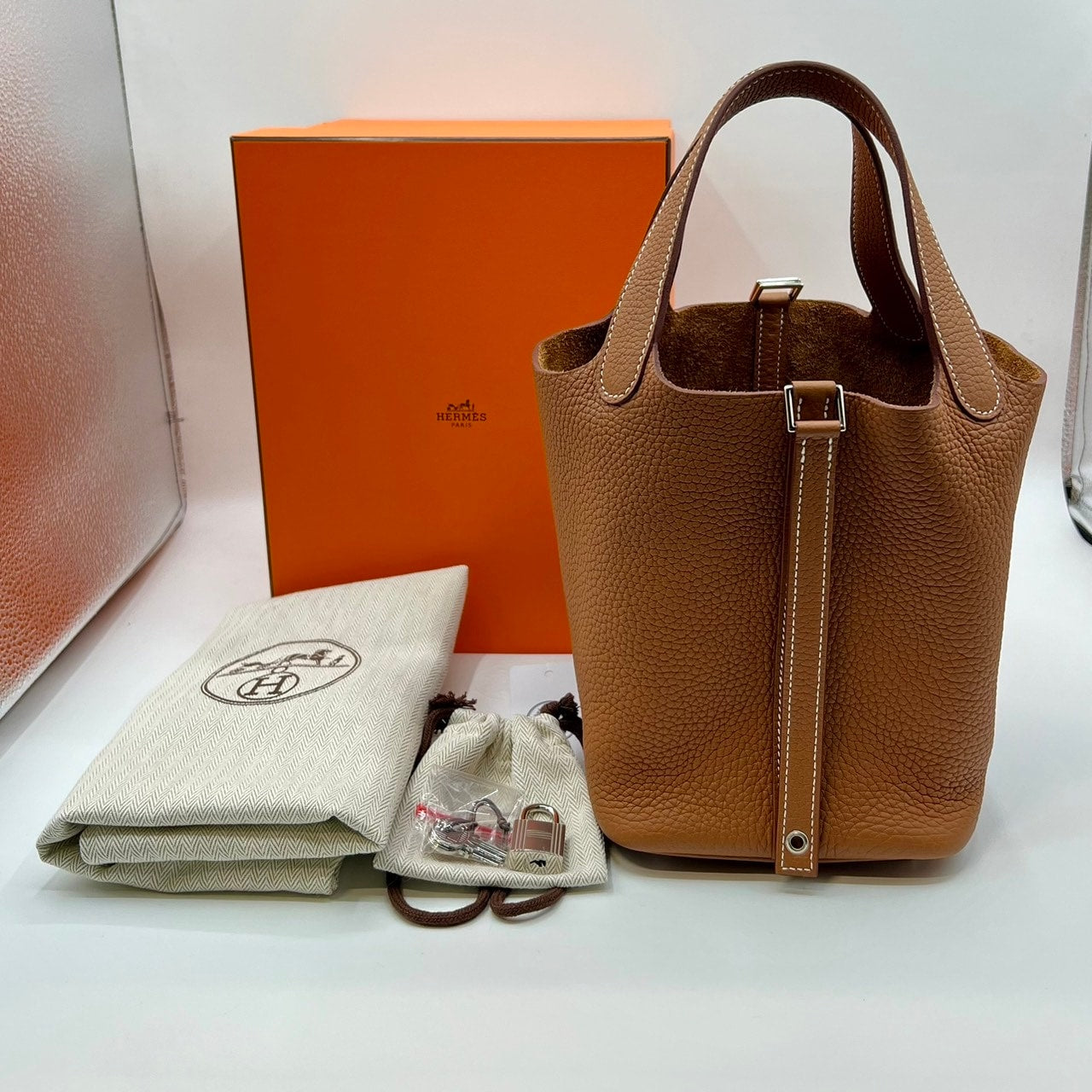 [크리스마스 독점 특별 가격] Hermes Picotin Rock PM 골드 B 새겨진 Torillon Clemence