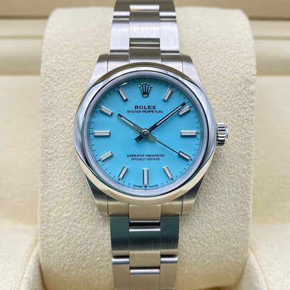 プレオウンド ロレックス オイスターパーペチュアル 277200 オイスターブレスレット ターコイズ 31mm
