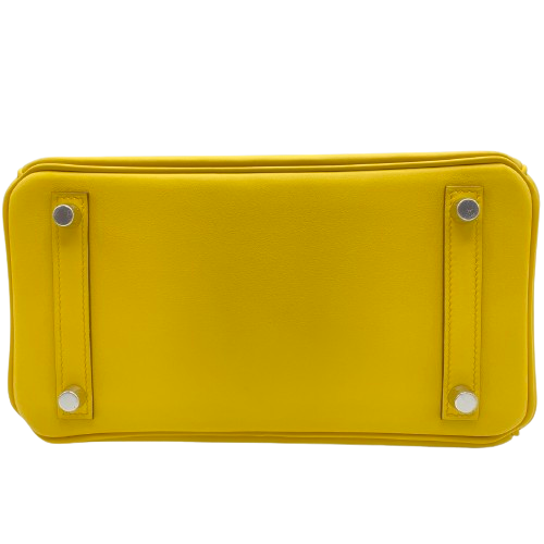 Hermes Birkin 25 Jaune Naples Swift Silver Fittings W 새로