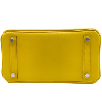 Hermes Birkin 25 Jaune Naples Swift Silver Fittings W 새로
