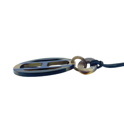 Hermes H Equipe 水牛角漆吊坠
