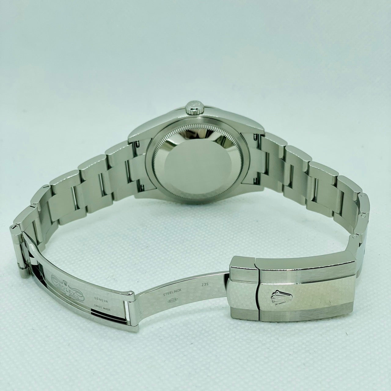 사전 소유의 롤렉스 데이트 주목 126234 슬레이트 로마 굴 팔찌 36mm