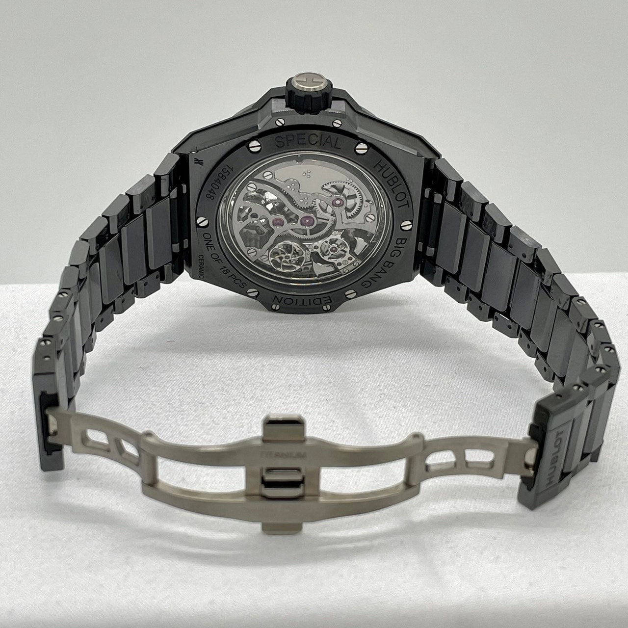 プレオウンド ウブロ ビッグ・バン インテグレーテッド カテドラル 458.CX.1170.CX.YOS ミニッツリピーター トゥールビヨン ブラックセラミック 43mm