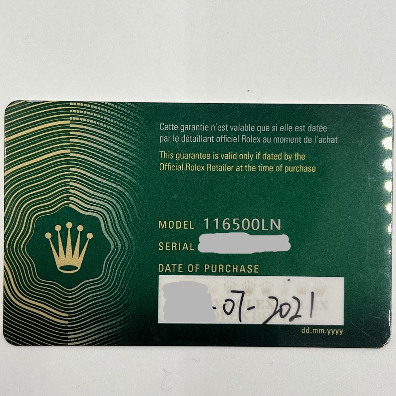 ★只有一個星期！最終價格！★[新薪水2021年7月]勞力士代托納116500LN牡蠣手鍊黑色
