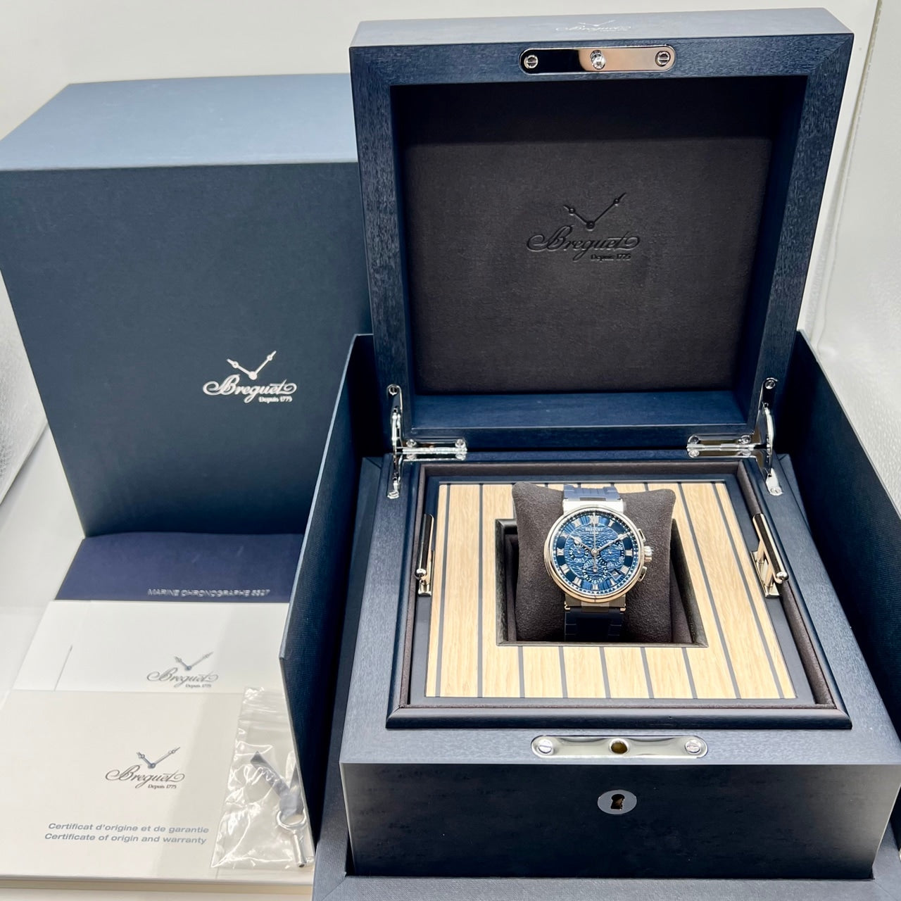 二手Breguet Marine 5527BB/Y2/5WV蓝色42.3mm