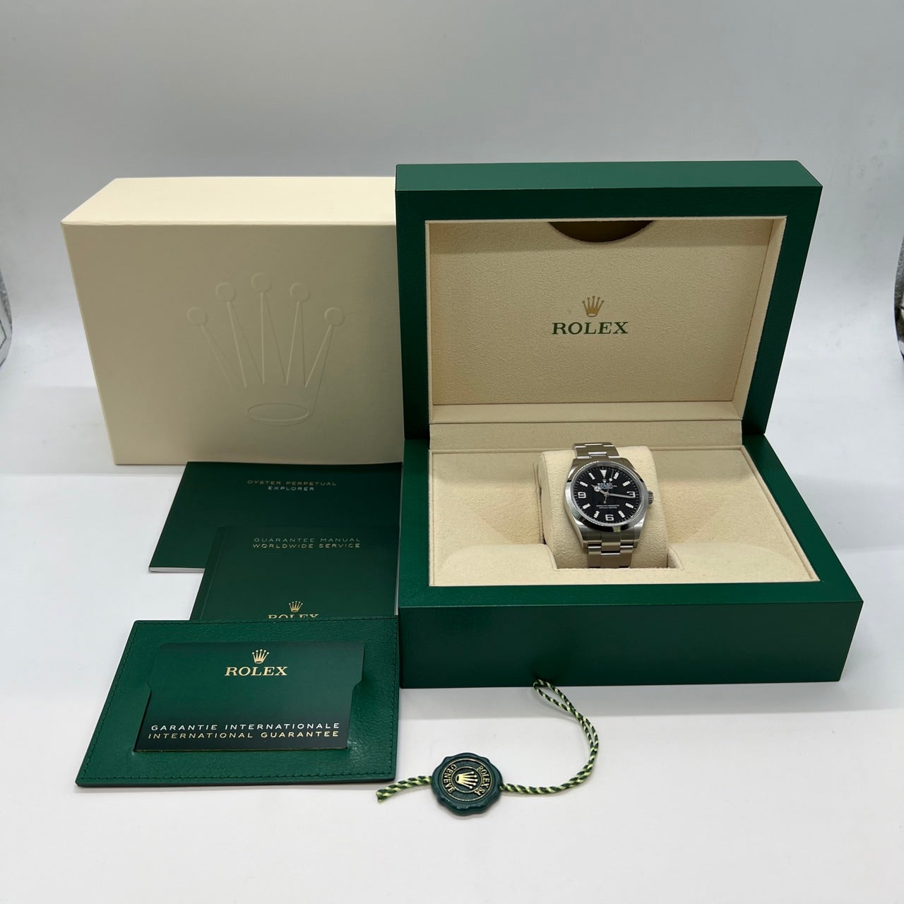 [액세서리 포함] 롤렉스 탐색기 I 124270 블랙 36mm