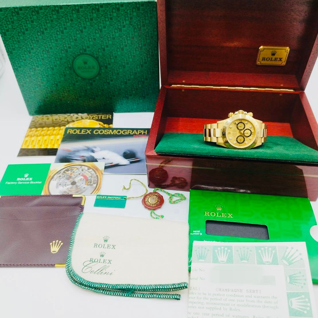 [反向6英寸配備了著名的El Primero機器]勞力士Daytona 16528G香檳8P鑽石40mm