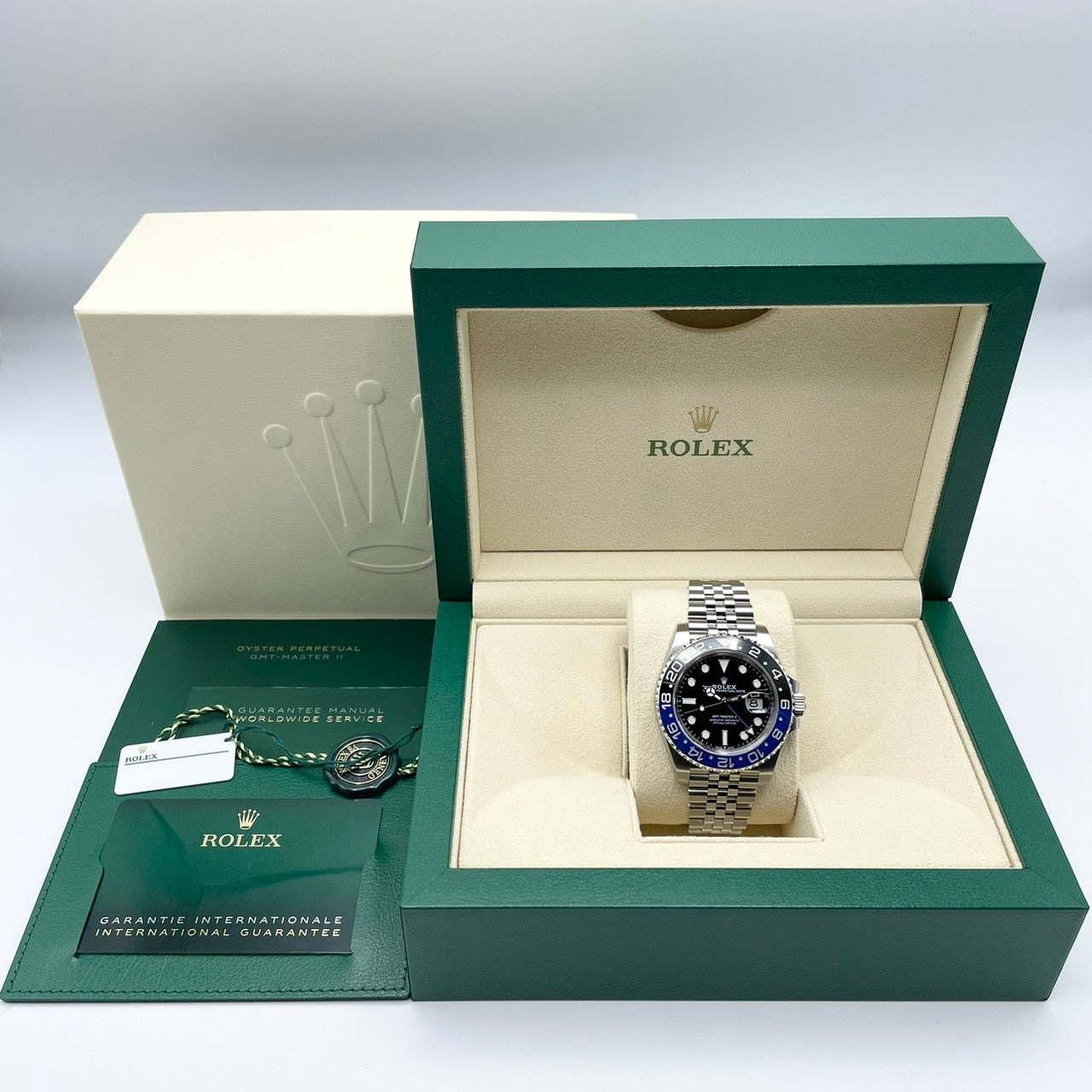 [전체 보호 스티커 포함! ! Rolex GMT Master II 126710BLNR Jubilee Bracelet Black Batman 40mm