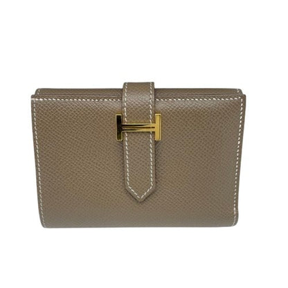 사전 소유의 Hermes Bean Combiné W11 Etoupe Epson Gold Hardware Z 새겨진