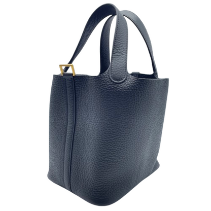 [Cash Special Price] Hermes Picotin Lock PM Noir Torillon Clemence Gold Hardware B Engraved