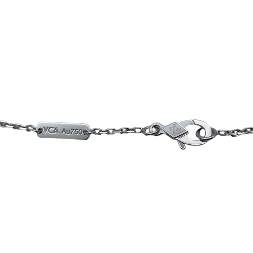 사전 소유 Van Cleef & Arpels Vintage Alhambra Necklace VCARF48700 진주 화이트 골드의 어머니