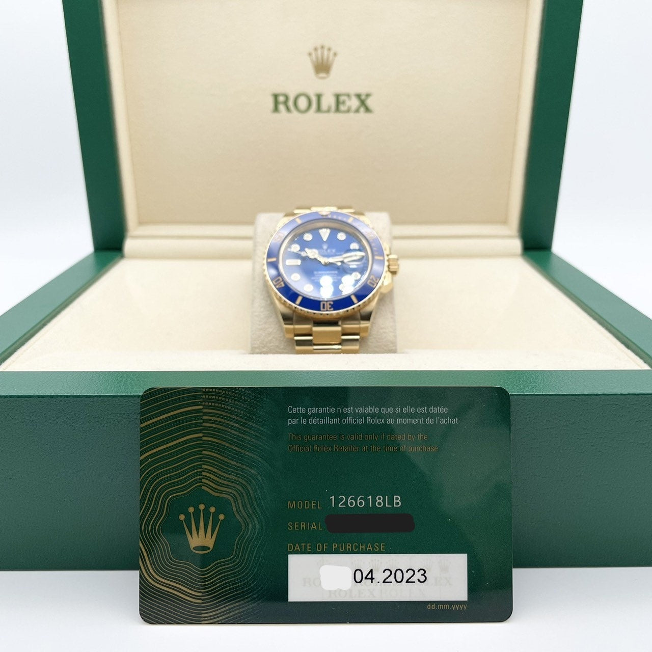 Pre-Owned Rolex Submariner Date 126618LB Blue 41mm