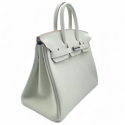 [산타]♪가격 : Hermes Birkin 25 버섯 토고 실버 메탈 피팅 w 새로