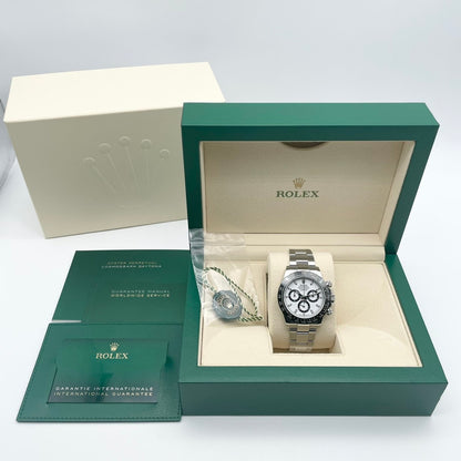 [包括新費用！ ]！ 】勞力士Daytona 116500LN白色不銹鋼牡蠣手鍊40mm
