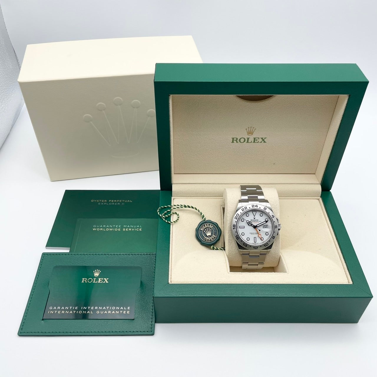 プレオウンド ロレックス エクスプローラーII 226570 ホワイト オイスターブレスレット 42mm