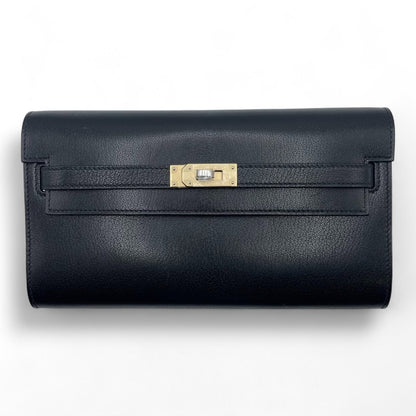 プレオウンドエルメス ケリートゥーゴー ノワール シェーブルシャムキラ エクレトラム金具 K刻印