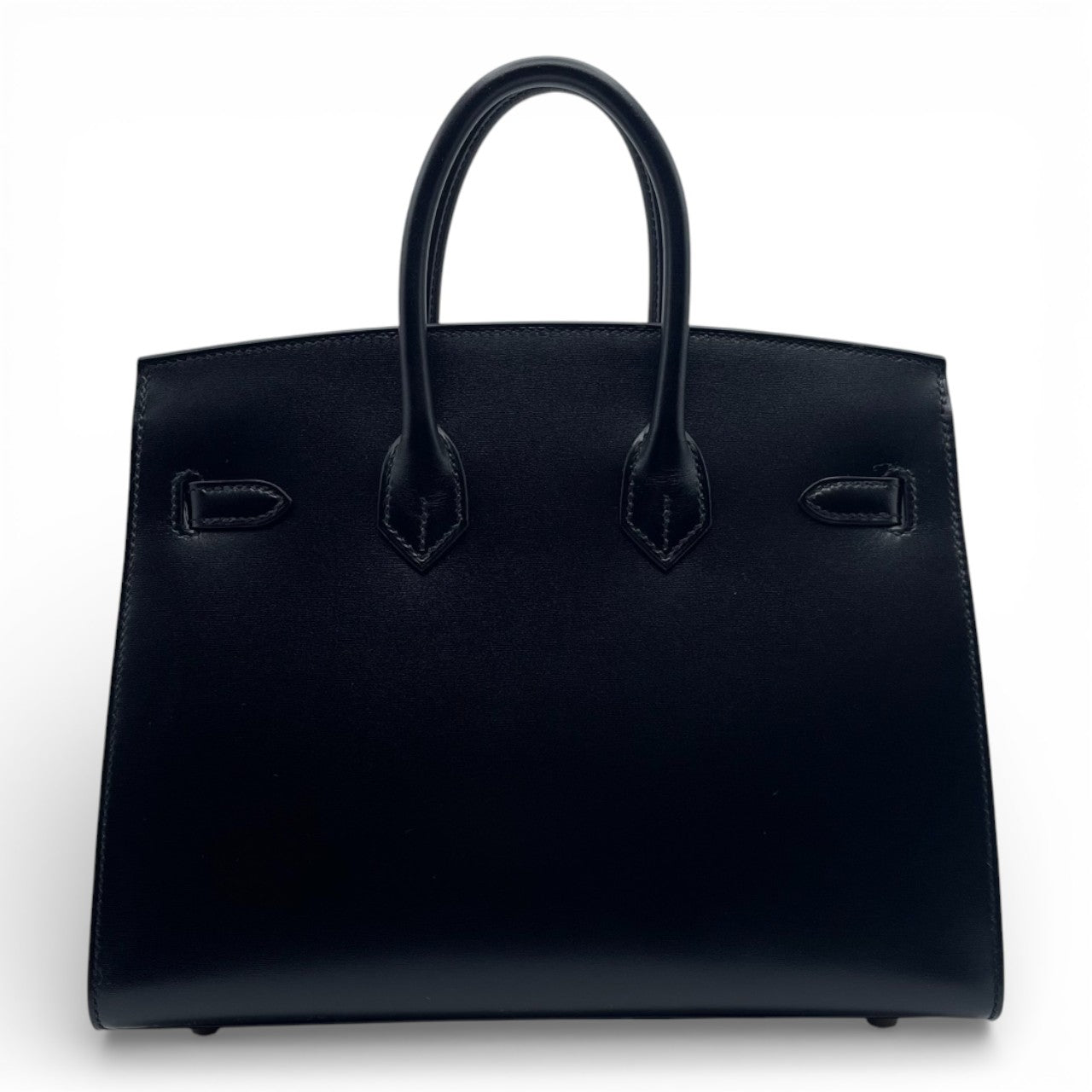 二手爱马仕 Birkin Serie 25 Noir Box 小牛皮金色五金件 K 印章