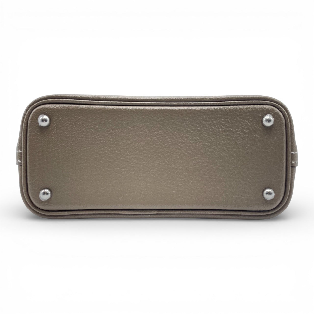 プレオウンドエルメス ボリード1923 ミニ エトゥープ シェーブル シルバー金具 K刻印