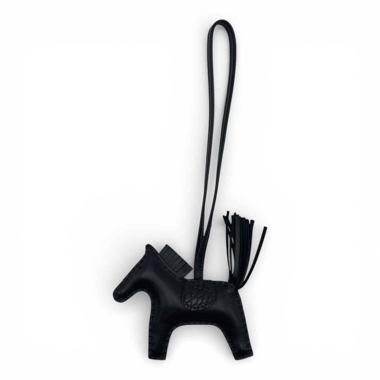 プレオウンドエルメス ロデオチャーム タッチ PM ノワール アニョーミロ/アリゲーターマット Z刻印