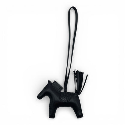 プレオウンドエルメス ロデオチャーム タッチ PM ノワール アニョーミロ/アリゲーターマット Z刻印