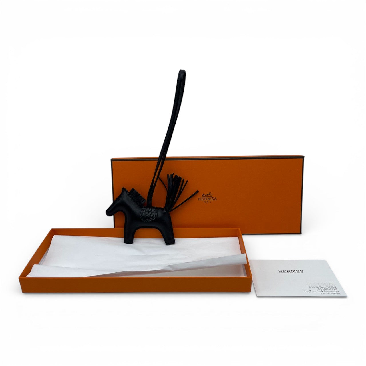 プレオウンドエルメス ロデオチャーム タッチ PM ノワール アニョーミロ/アリゲーターマット Z刻印