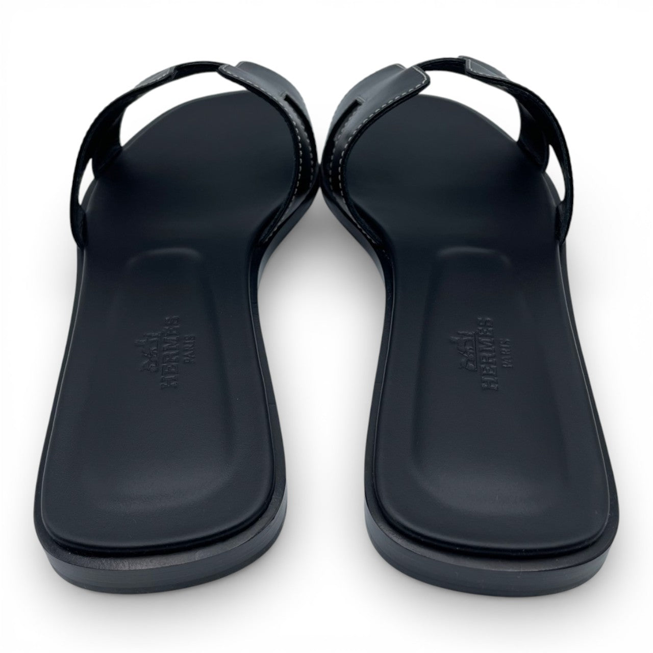 プレオウンドエルメス オアジス サンダル 37 ノワール 23cm